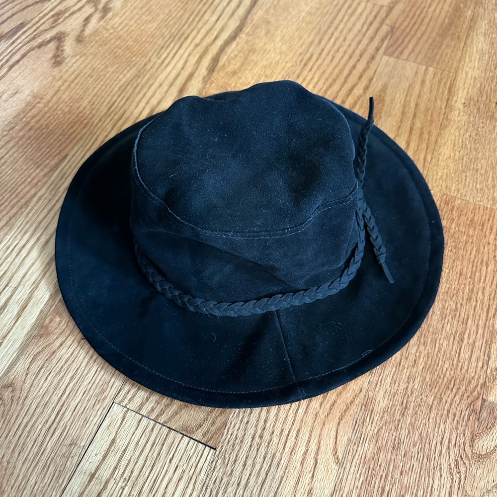Free People Black Suede Hat